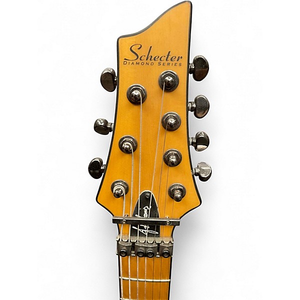 Used Shecter DIAMOND SERIES Red Solid Body Electric Guitar