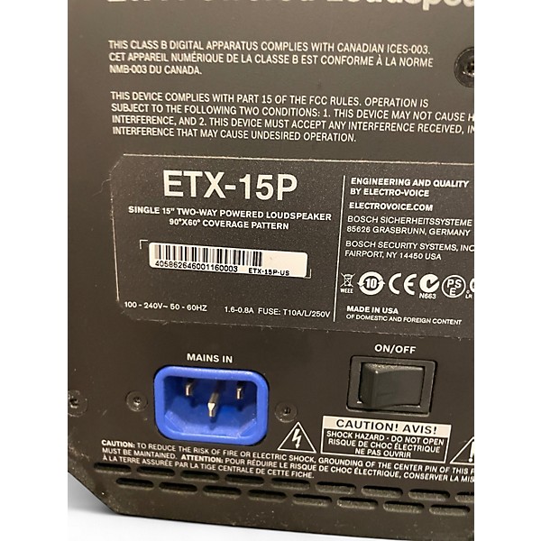Used Electro-Voice ELX115P Powered Speaker