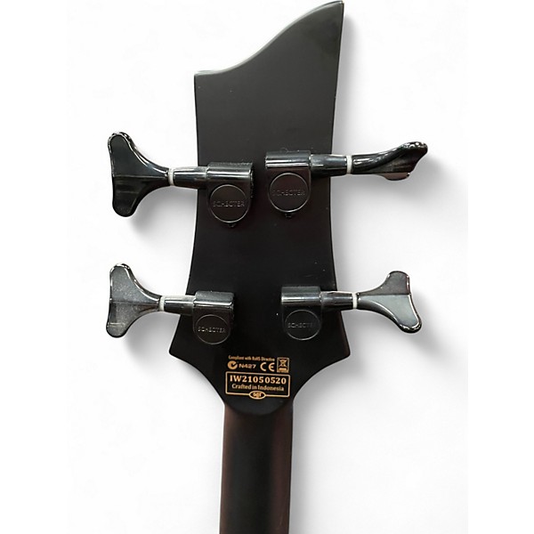 Used Schecter Guitar Research STEALTH 4 Black Electric Bass Guitar