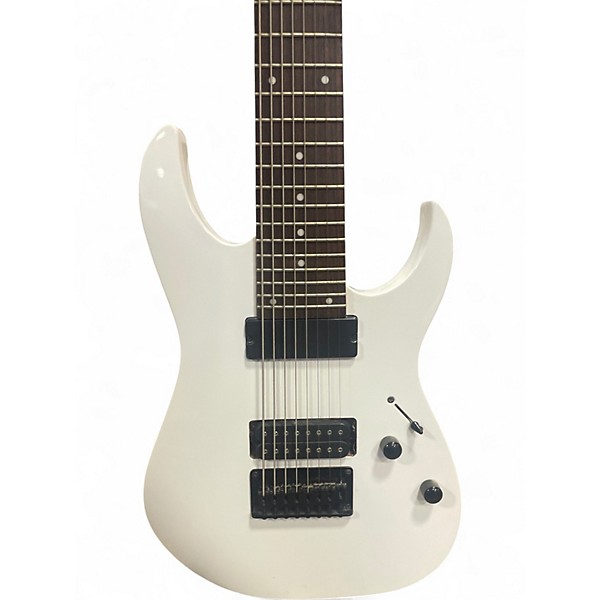 Used Ibanez RG8 8 String Alpine White Solid Body Electric Guitar