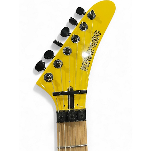 Used Kramer BARETTA Yellow Solid Body Electric Guitar