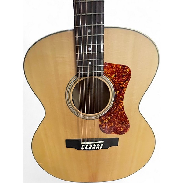 Used Guild f-2512e Natural 12 String Acoustic Guitar