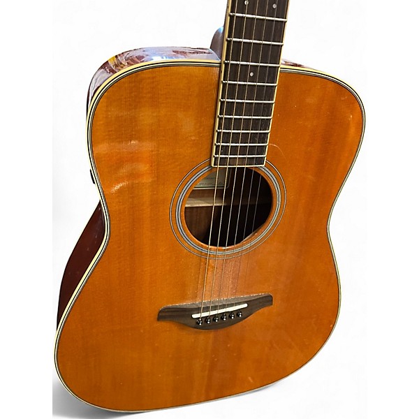 Used Yamaha FG-TA natural Acoustic Guitar