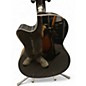 Used Luna Fauna Phoenix Black Acoustic Electric Guitar