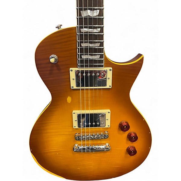 Used ESP LTD EC-256 Distressed Honey Solid Body Electric Guitar
