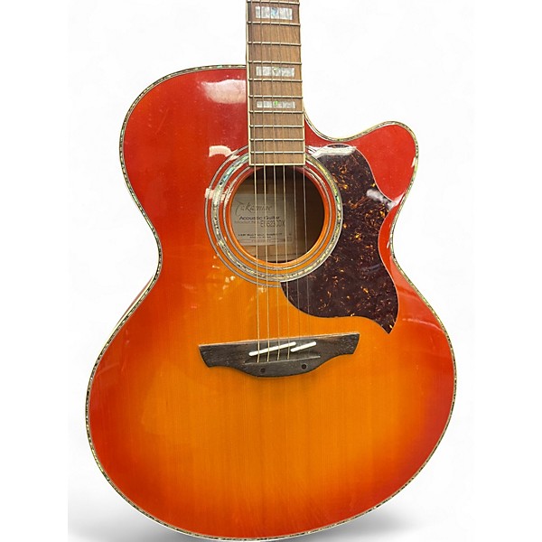 Used Takamine EG523CDX 2 Color Sunburst Acoustic Electric Guitar
