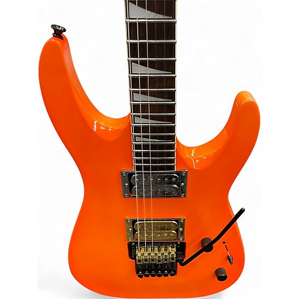 Used Jackson JS32 Dinky Neon Orange Solid Body Electric Guitar
