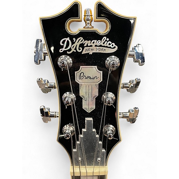 Used D'Angelico PREMIER MINI DC XT Yellow Hollow Body Electric Guitar