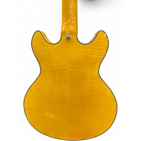 Used D'Angelico PREMIER MINI DC XT Yellow Hollow Body Electric Guitar