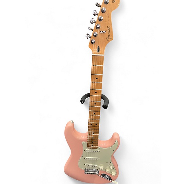 Used Fender Player Stratocaster Shell Pink Solid Body Electric Guitar