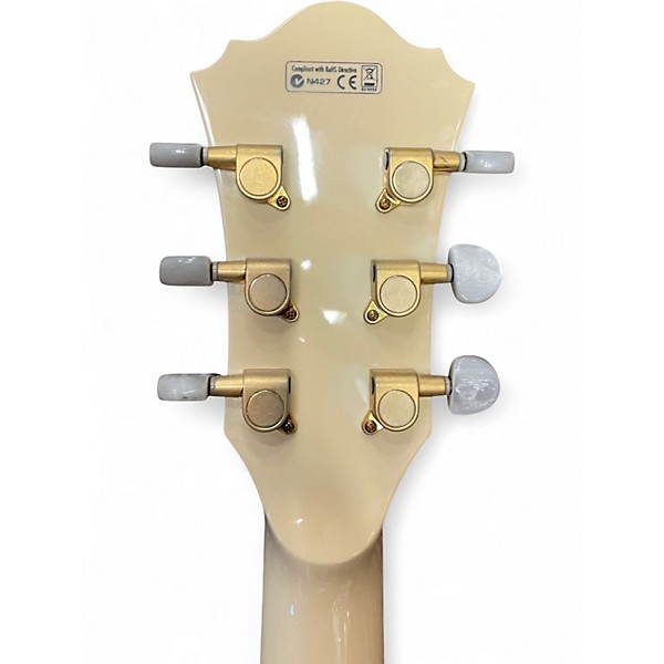 Used Ibanez AF75T Antique White Hollow Body Electric Guitar