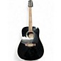 Used Fender DG-16E 12 String Black 12 String Acoustic Electric Guitar thumbnail