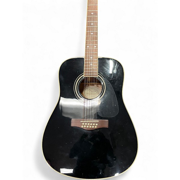 Used Fender DG-16E 12 String Black 12 String Acoustic Electric Guitar