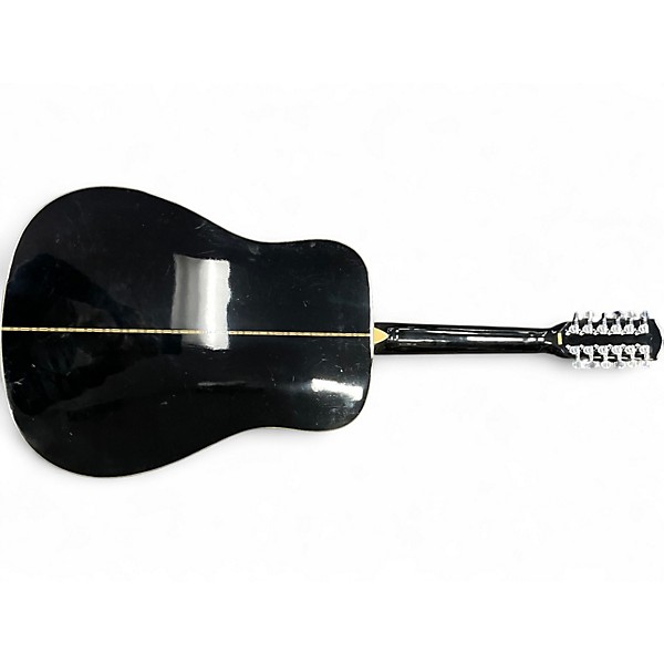 Used Fender DG-16E 12 String Black 12 String Acoustic Electric Guitar
