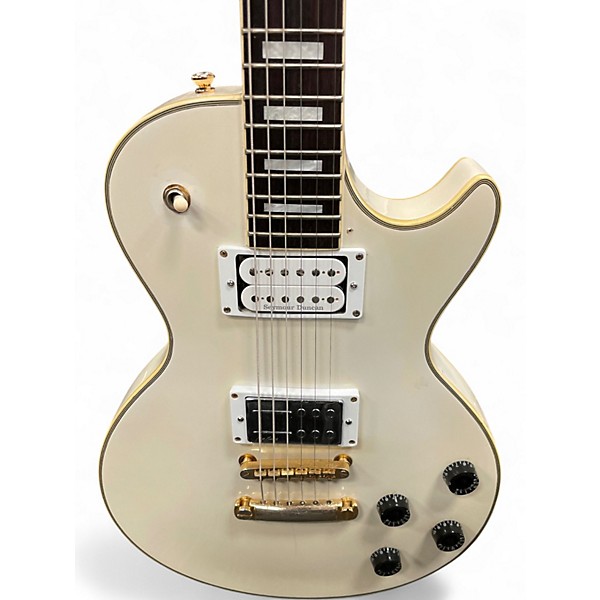 Used Epiphone Les Paul Custom 89 White Solid Body Electric Guitar