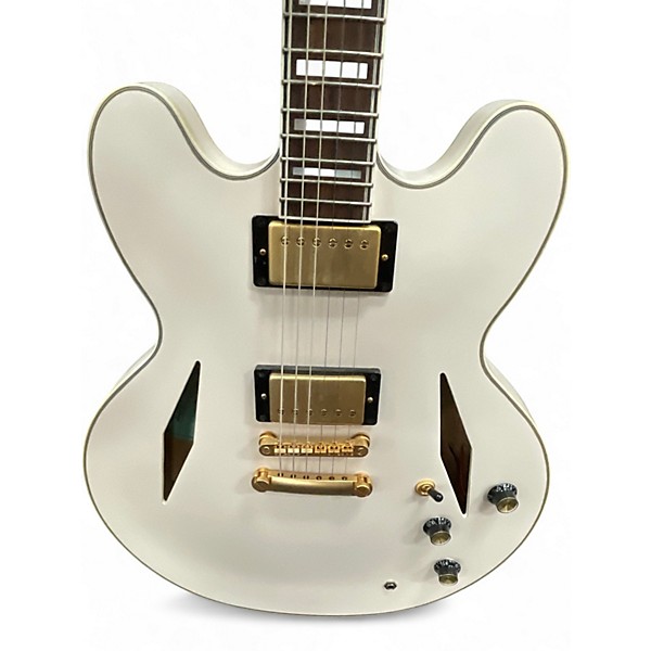 Used Epiphone Emily Wolfe "White Wolfe" Sheraton Bone White Hollow Body Electric Guitar
