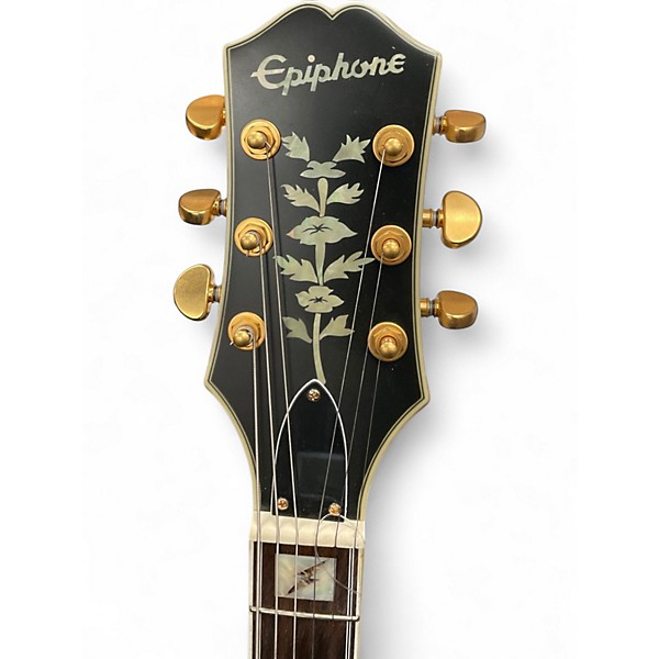 Used Epiphone Emily Wolfe "White Wolfe" Sheraton Bone White Hollow Body Electric Guitar