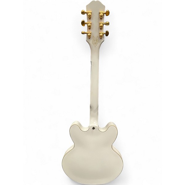 Used Epiphone Emily Wolfe "White Wolfe" Sheraton Bone White Hollow Body Electric Guitar