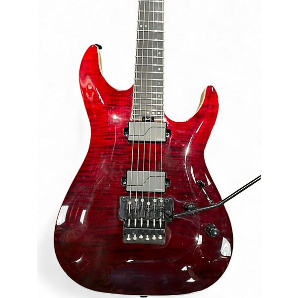 Used Schecter Guitar Research C-1 FR SLS Elite Blood Burst Solid Body Electric Guitar