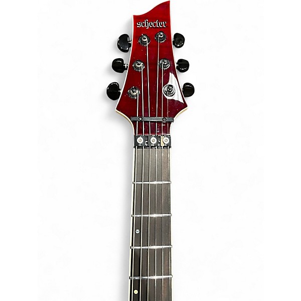 Used Schecter Guitar Research C-1 FR SLS Elite Blood Burst Solid Body Electric Guitar