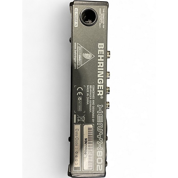 Used Behringer Xenyx 802 Unpowered Mixer