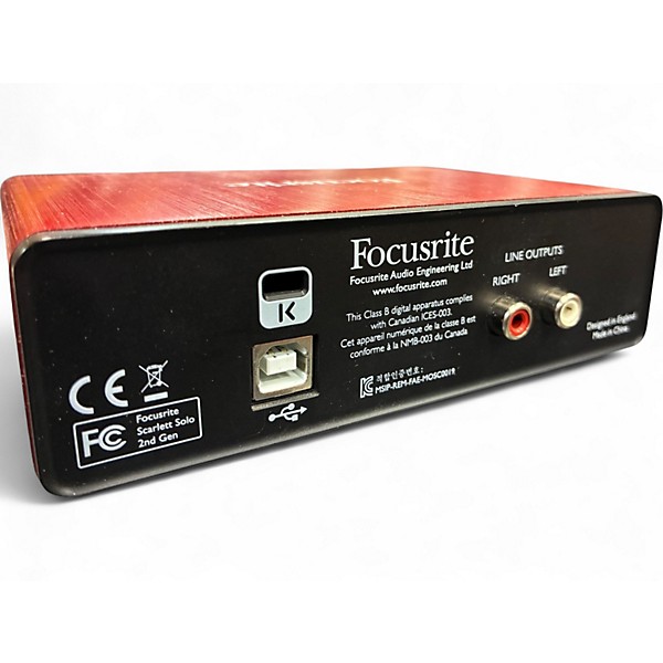 Used Focusrite Scarlett Solo Gen 2 Audio Interface