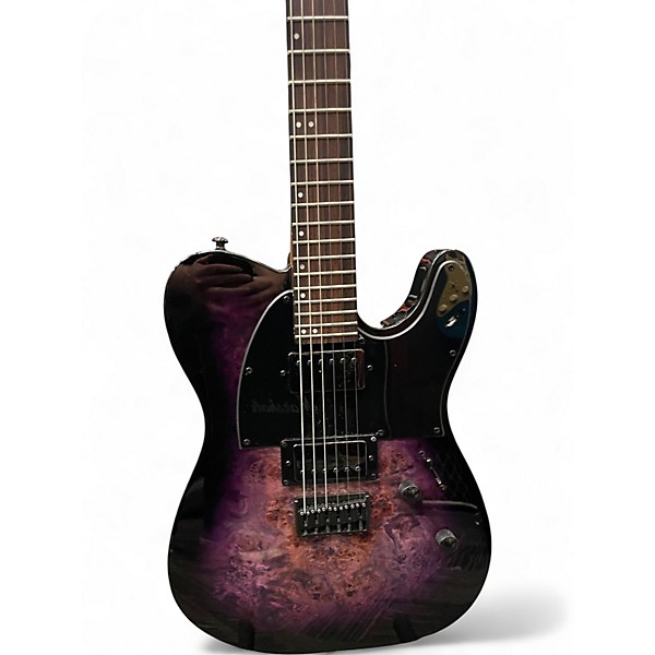 Used ESP LTD TE-200DX Purple Burst Solid Body Electric Guitar