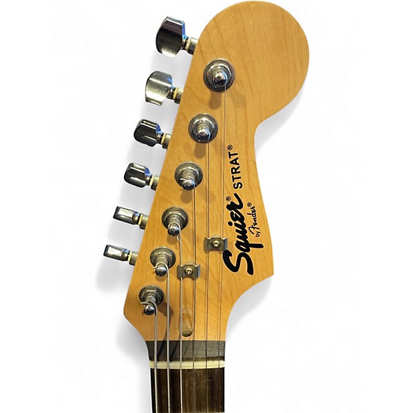 Used Squier STRAT Black Solid Body Electric Guitar