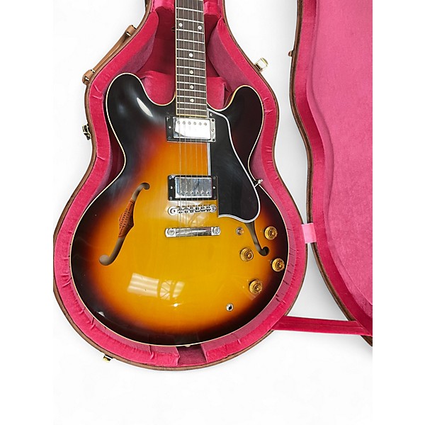 Used 2023 Gibson Custom 1959 ES335 Vintage Sunburst Hollow Body Electric Guitar