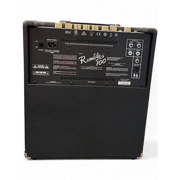 Used Fender Rumble V3 100W 1x12 Bass Combo Amp