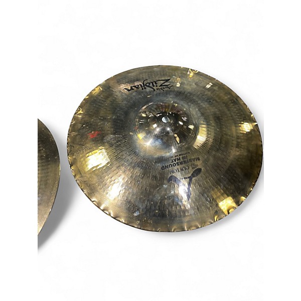 Used Zildjian 14in A Custom Mastersound Hi Hat Pair Cymbal