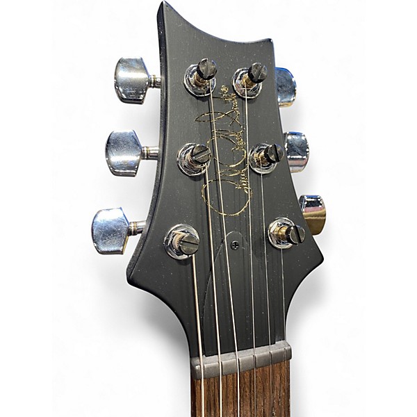 Used PRS CE 24 black top Satin Black Solid Body Electric Guitar