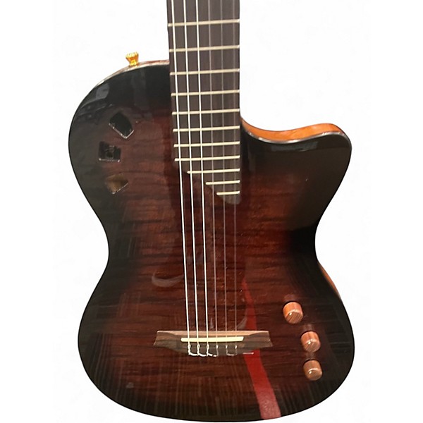 Used Cordoba Stage Edge Burst Classical Acoustic Electric Guitar