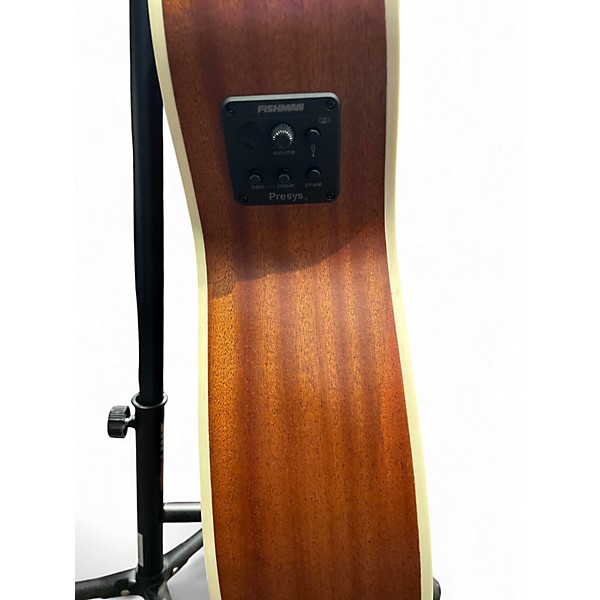 Used Luna Vintage Dreadnought Cutaway Acoustic Electric - Solid Top Mahogany Acoustic Electric Guitar