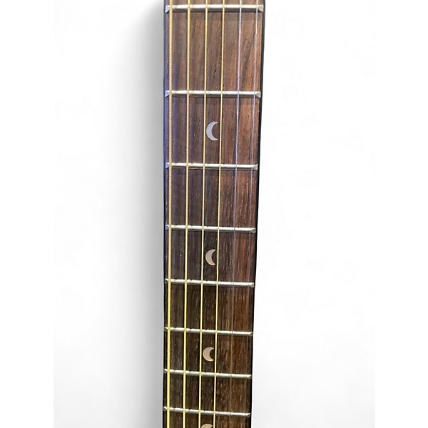 Used Luna Vintage Dreadnought Cutaway Acoustic Electric - Solid Top Mahogany Acoustic Electric Guitar