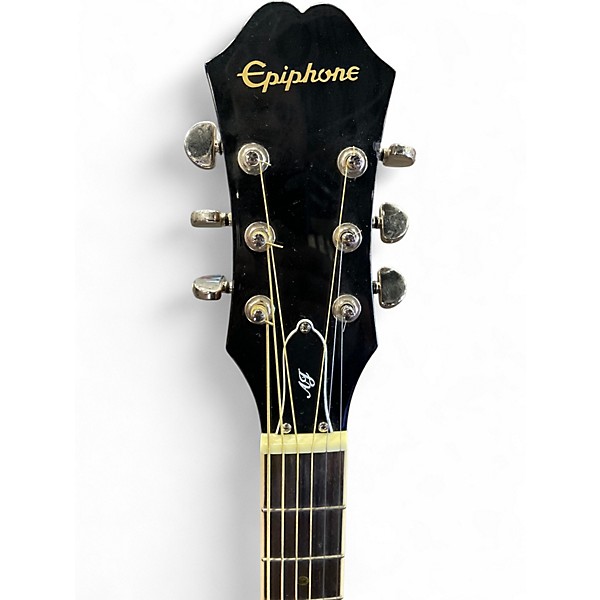 Used Epiphone AJ220SCEVS 2 Tone Sunburst Acoustic Electric Guitar