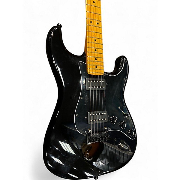 Used Fender 70TH DELUXE STRATOCASTER BLACK Solid Body Electric Guitar