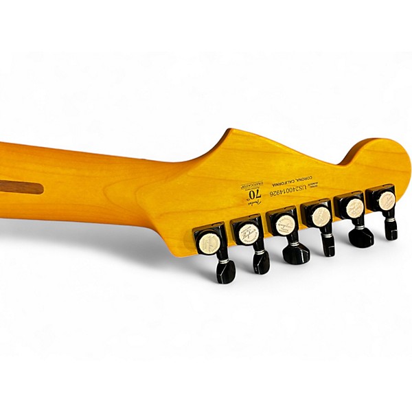 Used Fender 70TH DELUXE STRATOCASTER BLACK Solid Body Electric Guitar