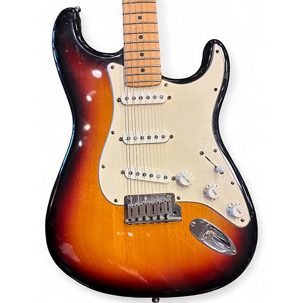 Used Fender American Standard Stratocaster 3 Tone Sunburst Solid Body Electric Guitar