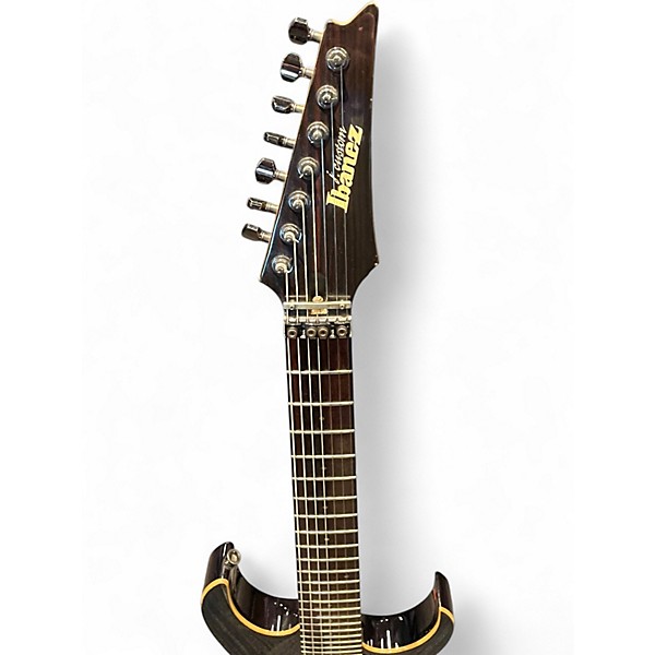 Used 2006 Ibanez RG8527-BRE J. Custom Black Onyx Solid Body Electric Guitar