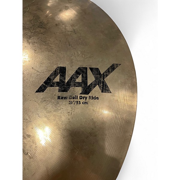 Used SABIAN 21in AAX RAW BELL DRY RIDE Cymbal