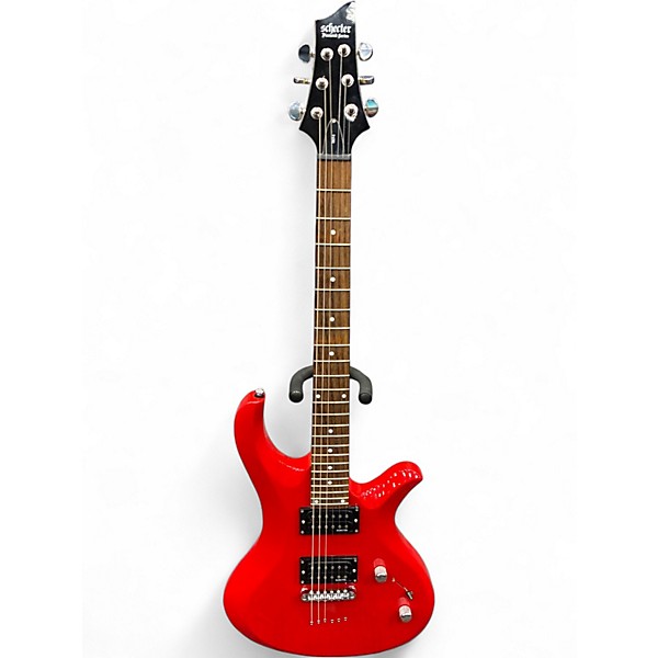 Used Schecter Guitar Research Riot 6 RED Solid Body Electric Guitar