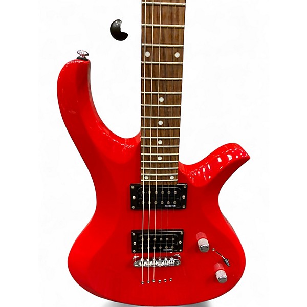 Used Schecter Guitar Research Riot 6 RED Solid Body Electric Guitar