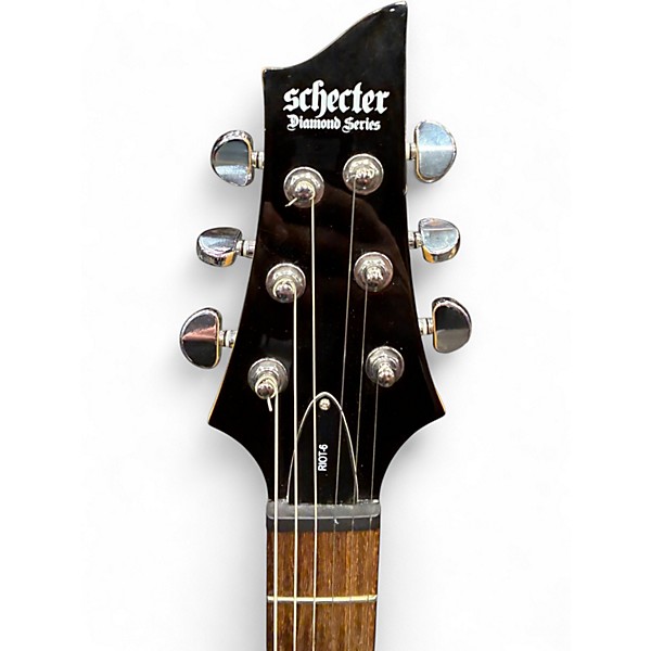 Used Schecter Guitar Research Riot 6 RED Solid Body Electric Guitar