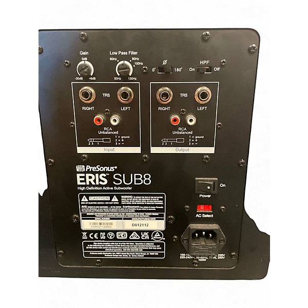 Used PreSonus ERIS SUB8 Powered Subwoofer
