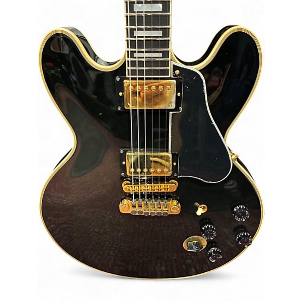 Vintage 1997 Gibson BB King Signature Lucille Black and Gold Hollow Body Electric Guitar