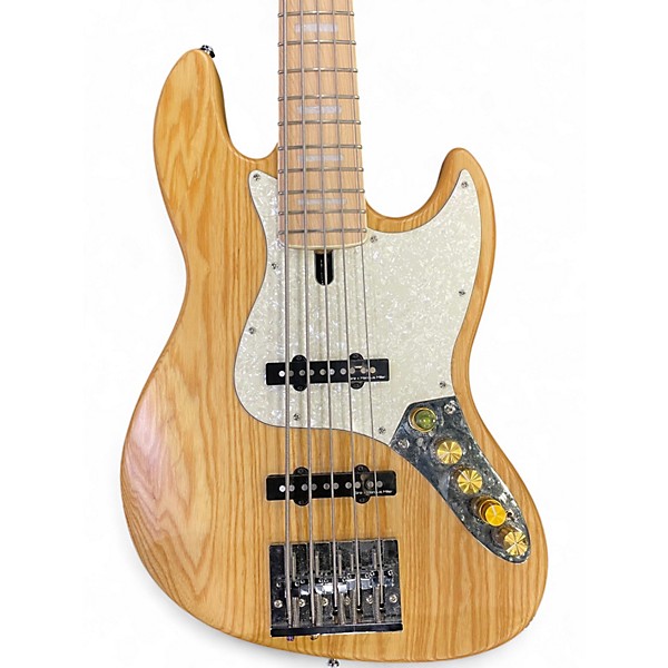 Used Sire Marcus Miller V7 Swamp Ash 5 String Natural Electric Bass Guitar