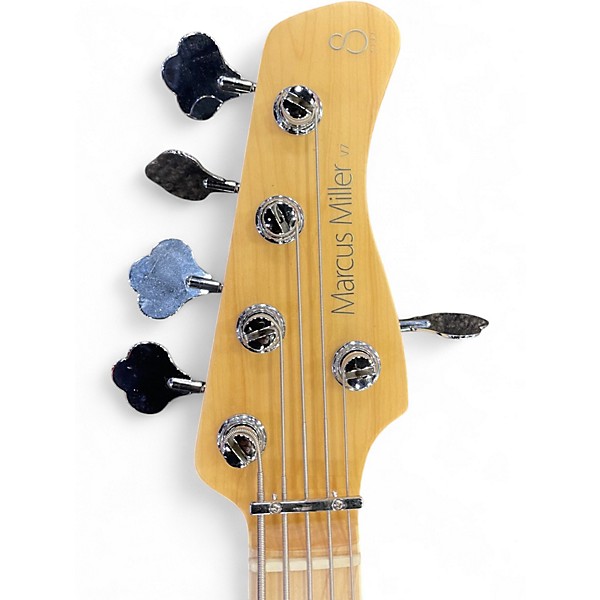 Used Sire Marcus Miller V7 Swamp Ash 5 String Natural Electric Bass Guitar