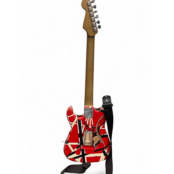 Used EVH Striped Series Frankie RED Solid Body Electric Guitar