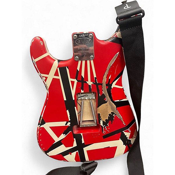 Used EVH Striped Series Frankie RED Solid Body Electric Guitar